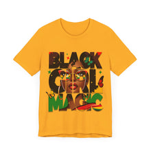 Load image into Gallery viewer, Black Girl Magic with butterflies Unisex Jersey Short Sleeve Tee