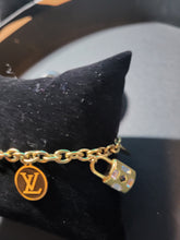 Load image into Gallery viewer, Stainless-Steel Value Monogram VIP Gold Charm Bracelet