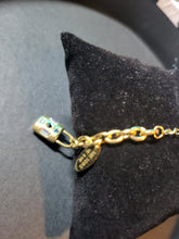 Load image into Gallery viewer, Stainless-Steel Value Monogram VIP Gold Charm Bracelet