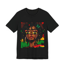 Load image into Gallery viewer, Black Girl Magic with butterflies Unisex Jersey Short Sleeve Tee