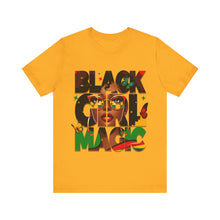 Load image into Gallery viewer, Black Girl Magic with butterflies Unisex Jersey Short Sleeve Tee