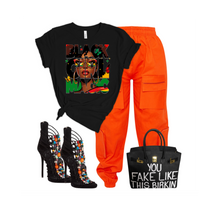 Load image into Gallery viewer, Black Girl Magic with butterflies Unisex Jersey Short Sleeve Tee