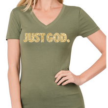 Load image into Gallery viewer, Christian Women glitter bling shirt