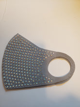Load image into Gallery viewer, Rhinestone Mask grey