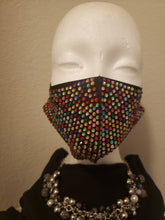 Load image into Gallery viewer, Rhinestone Mask Multi-colors