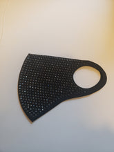 Load image into Gallery viewer, Rhinestone Women Mask black