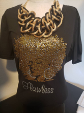 Load image into Gallery viewer, Natural Hair bling  Women Rhinestone Tops