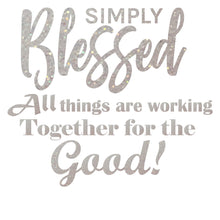 Load image into Gallery viewer, Christian Blessed Glitter Women Faith Shirt