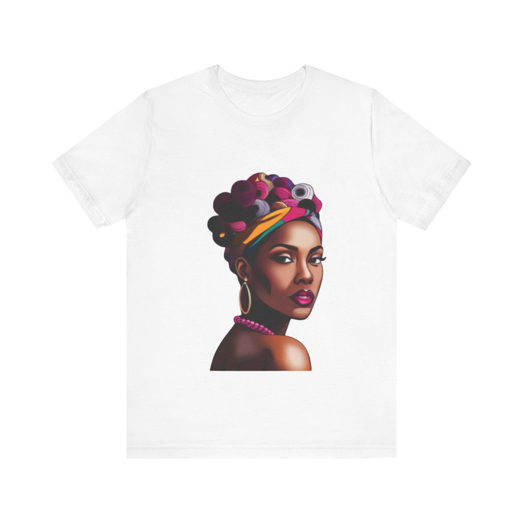 Afro woman Unisex Jersey Short Sleeve Tee