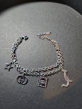 Load image into Gallery viewer, silver charm bracelet
