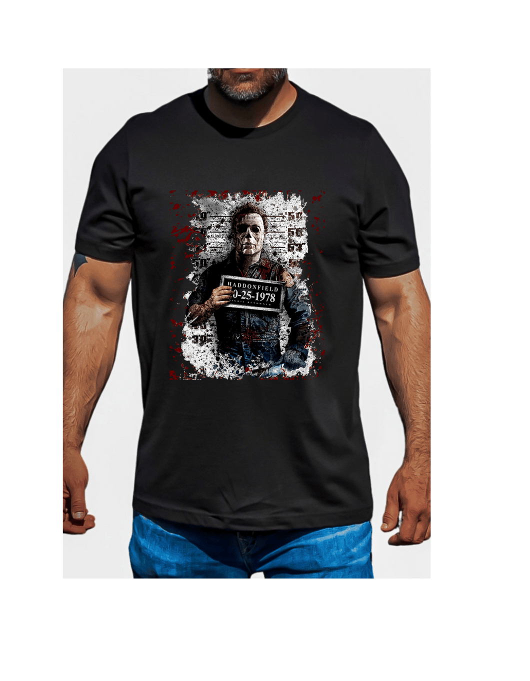 Vintage Chilling in the Shadows: Michael Myers T-Shirt