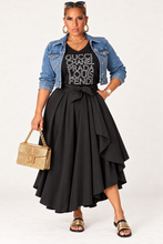 Load image into Gallery viewer, Designer Names Inspired Black Women V neck fitted  Tee
