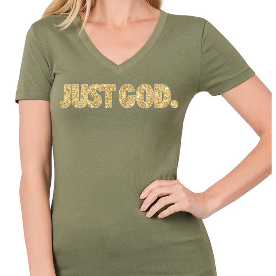 Christian Women glitter bling shirt