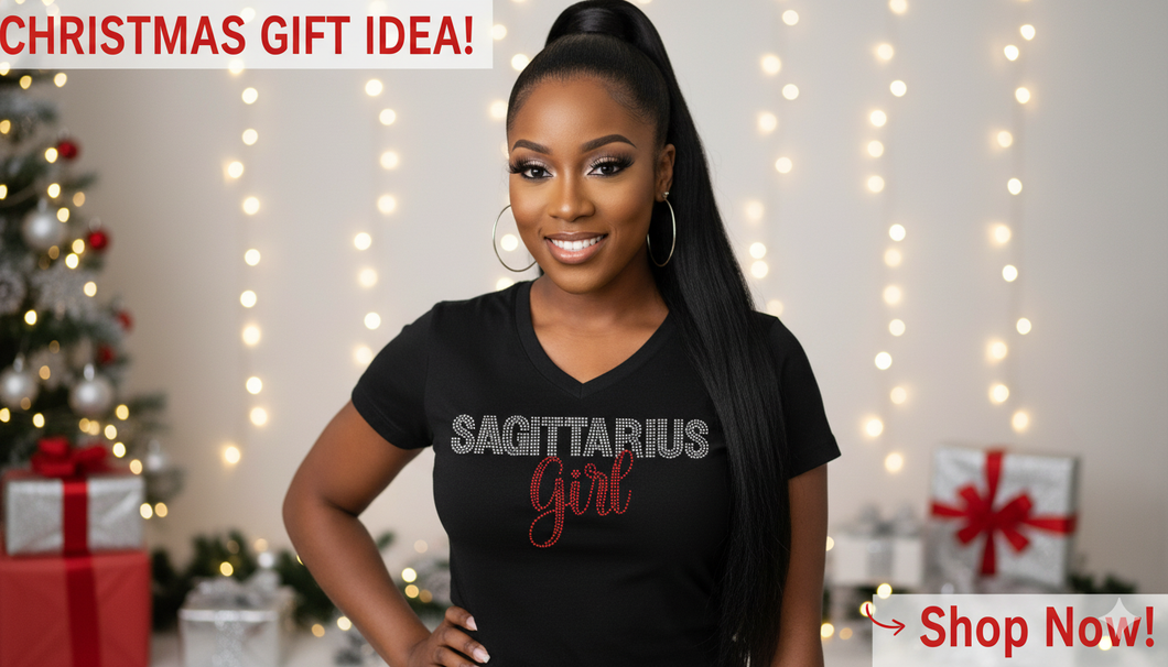 Sagittarius Girl Rhinestone bling Shirt