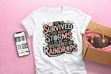 Load image into Gallery viewer, I’ve Survived Too Many Storms Tee | Inspirational Floral Graphic T-Shirt
