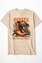 Load image into Gallery viewer, Boots On The Ground Western Graphic Tee | Country Glam Boot on the Ground Shirt
