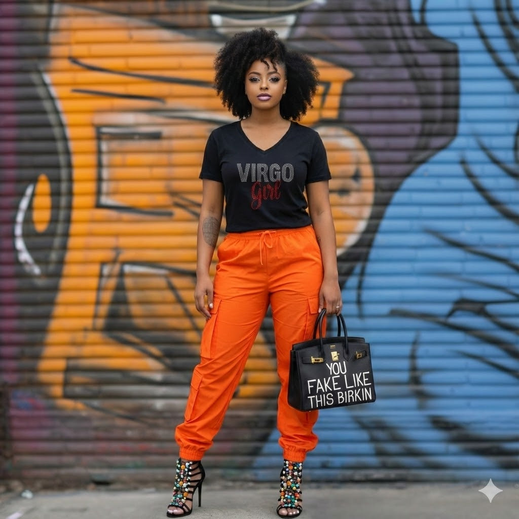 Virgo Girl Rhinestone bling Shirt