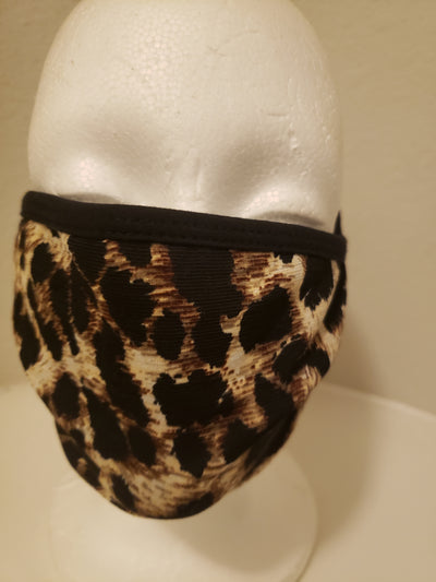 Leopard print facemask