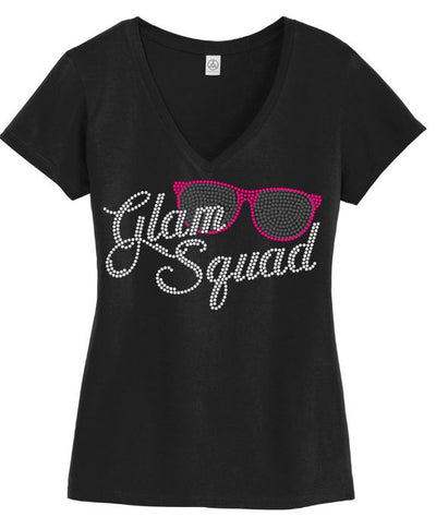Women Glam Squad V neck fitted