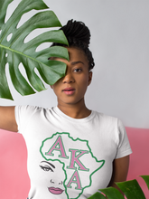 Load image into Gallery viewer, AKA Afro Sorority T shirts women
